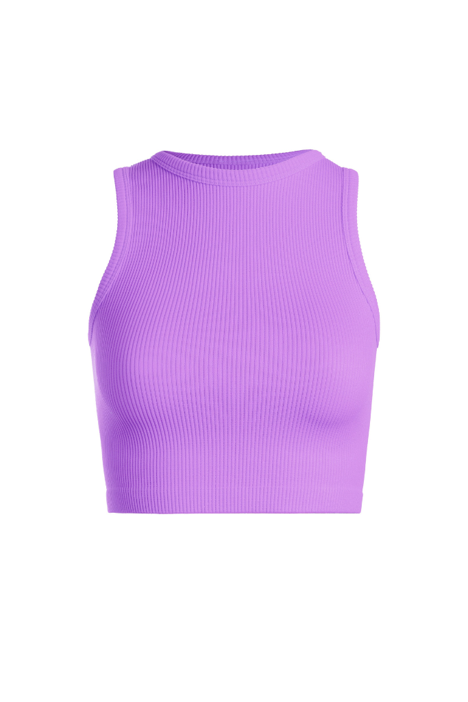 Down To Love Ribbed Cropped Tank -