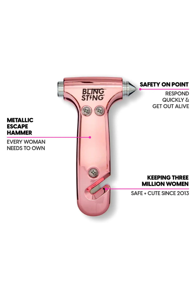 Bling Sting Emergency Escape Hammer - Pink