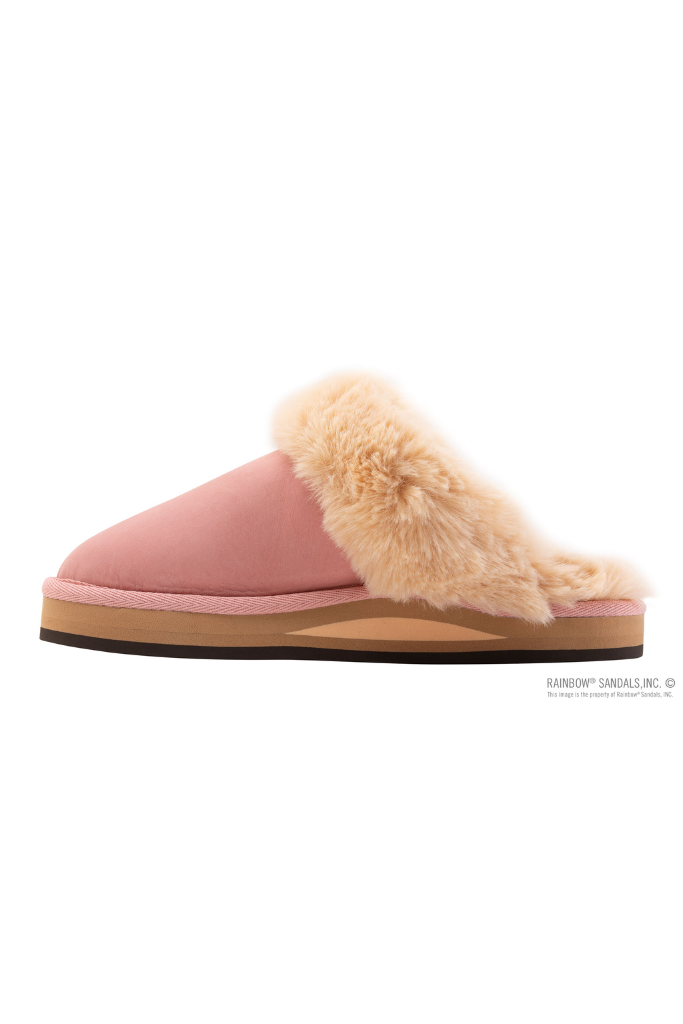 Rainbow Sunset Snug Slippers - Pink