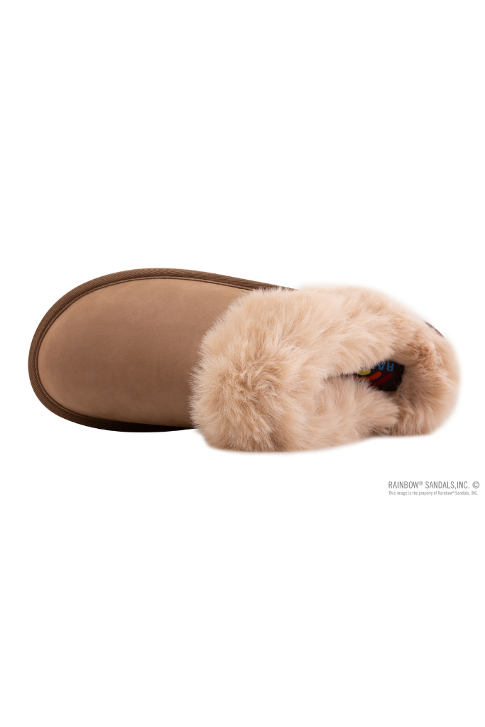 Rainbow Sunset Snug Slippers - Dark Brown