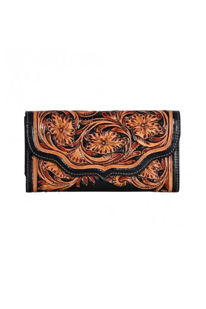 Myra Dorado Ranch Hand-Tooled Wallet