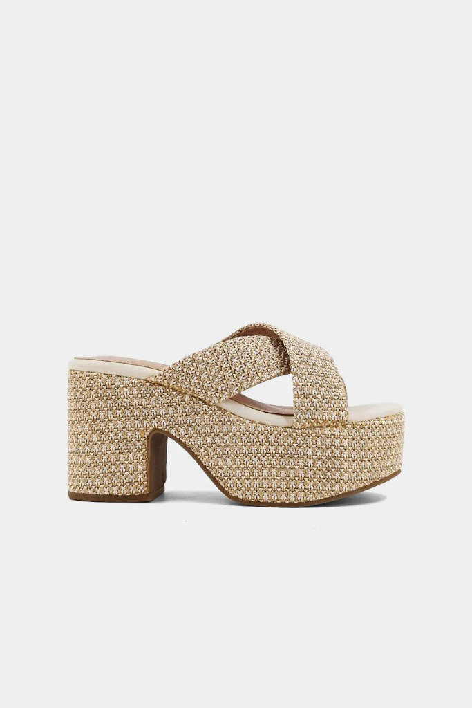 Imelda Wedges - Beige