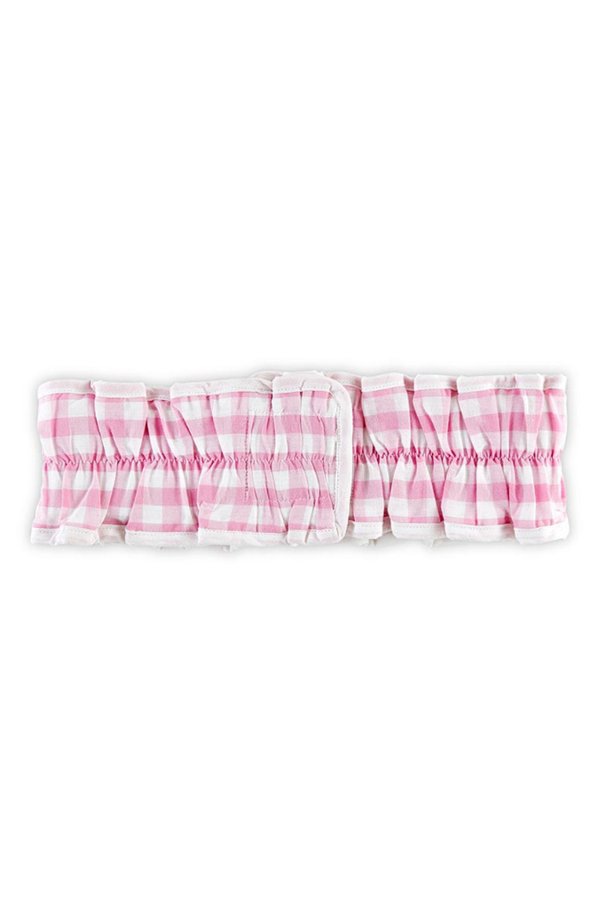 Spa Wrap &amp; Headband Set - Pink Gingham