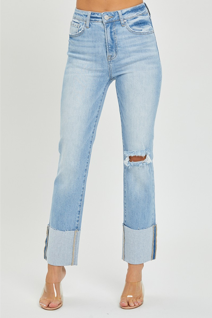 Cheers To This Straight Leg Jeans - Light Wash