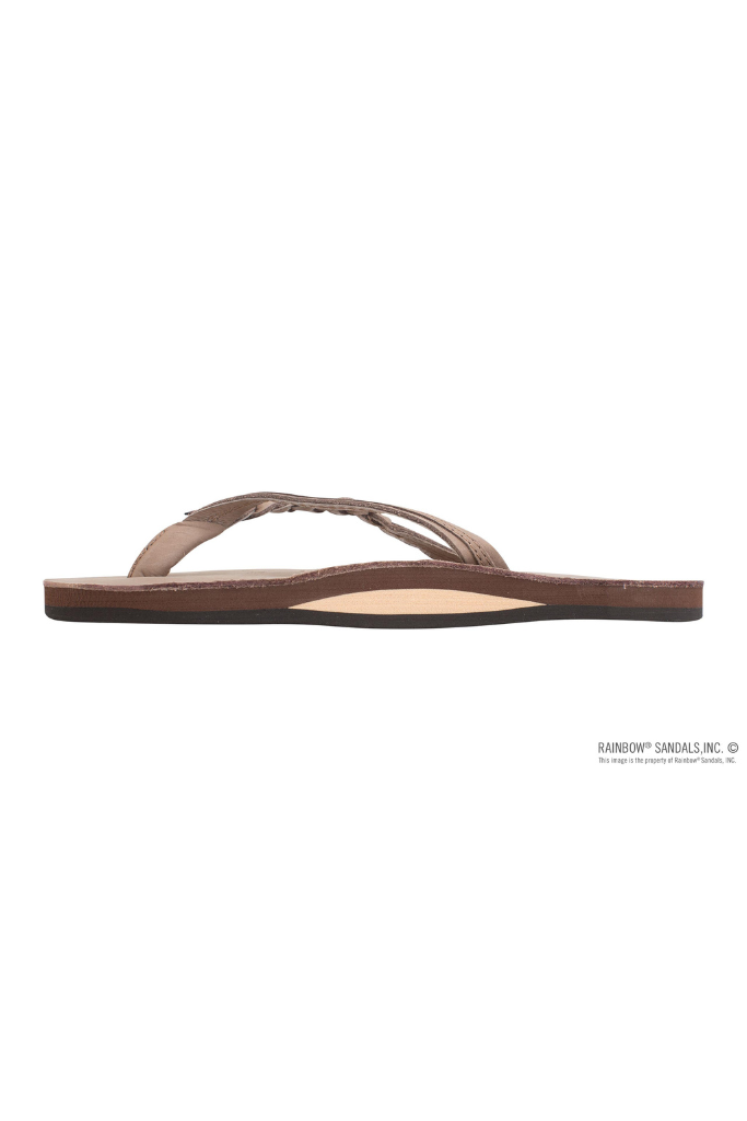 Rainbow Flirty Braidy Sandal- Premier Dark Brown