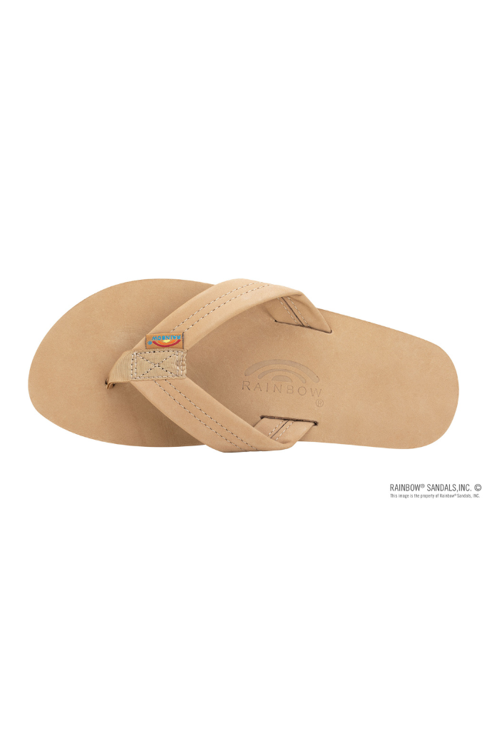 Rainbow Premier Lthr Single Layer Arch Support Sandal- Sierra Brown