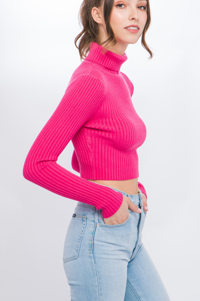 Unis Sweater- Fuchsia