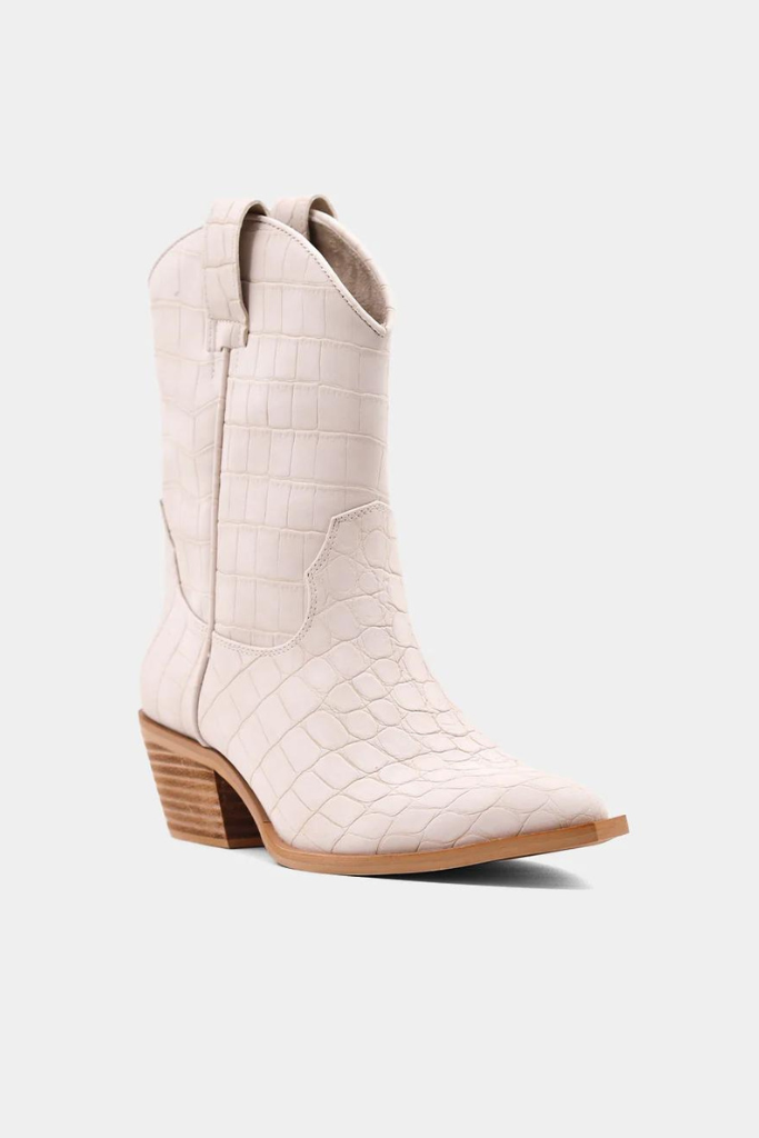 Zouzou Booties- Taupe Croc