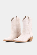 Zouzou Booties- Taupe Croc