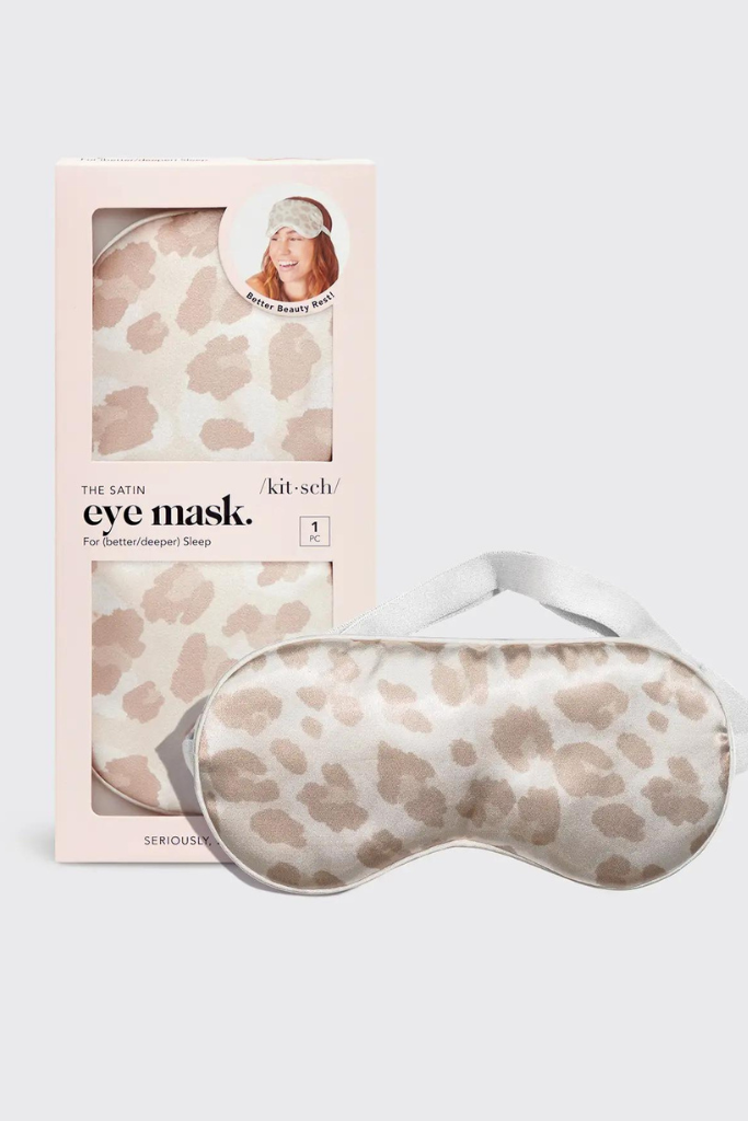 KITSCH Satin SLeep Eye Mask - Leopard