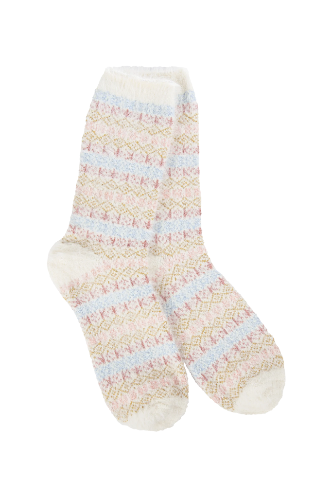 Cozy Holiday Feather Multi- Stripe -