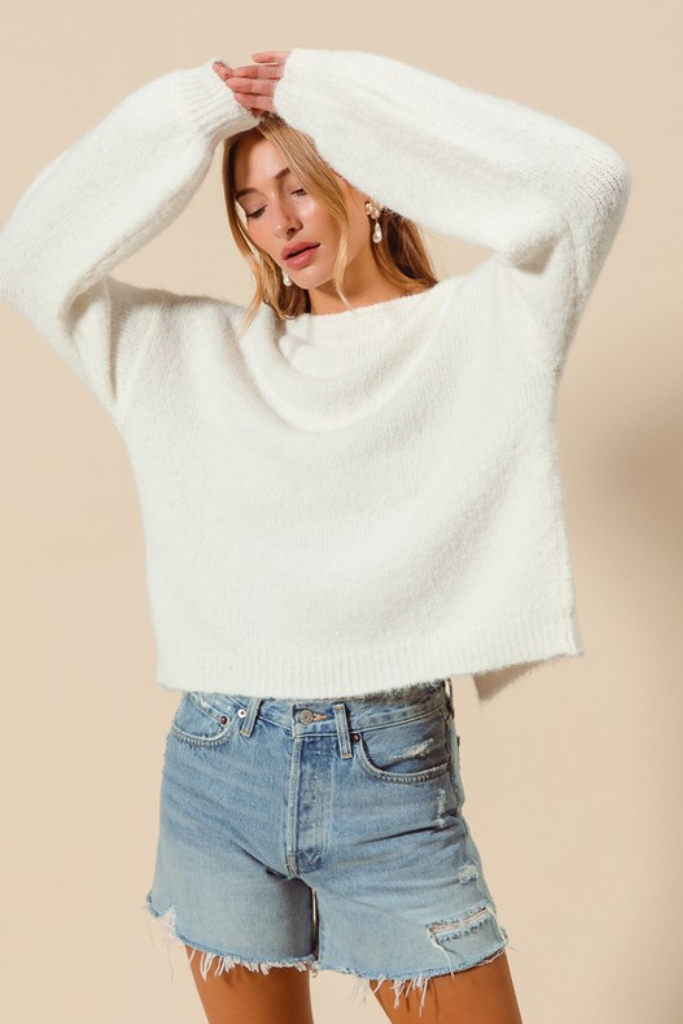 Good Graces Bow Sweater - Ivory