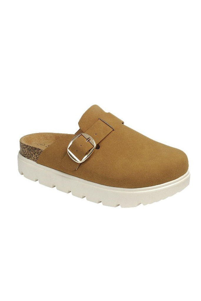 Happy Harvest Platform Clogs - Tan