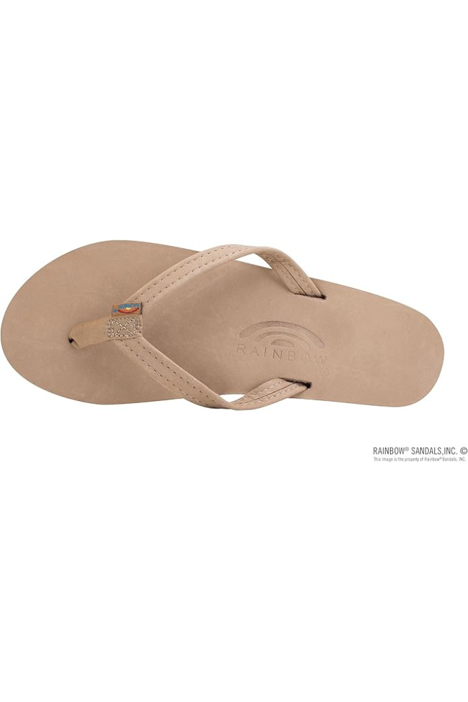 Rainbow Premier Lthr Single Layer Arch Support Sandal- Sierra Brown