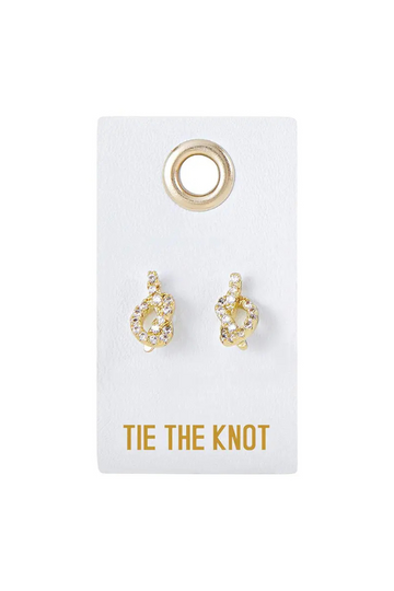 Tie The Knot Bridal Earrings - Gold