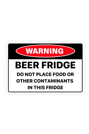 Beer Fridge Sticker