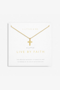 A Little 'Live By Faith' Necklace- Gold