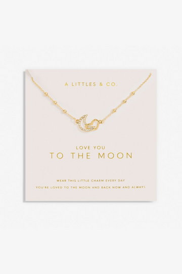 Forever Yours &quot;To The Moon Necklace&quot; - Gold