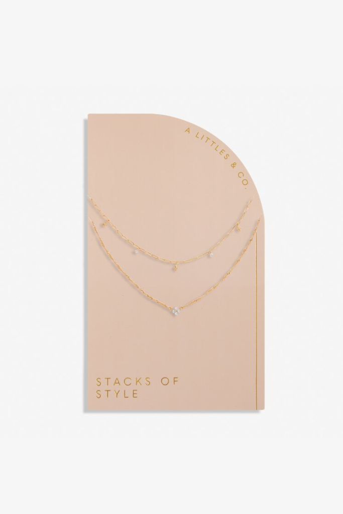 Stacks Of Style Star Necklace in Gold-Tone Plating