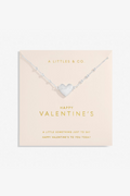 Forever Yours 'Happy Valentine's' Necklace- Silver