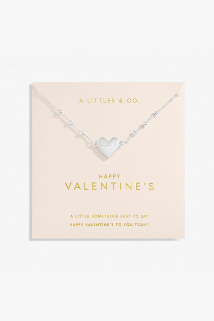 Forever Yours &#039;Happy Valentine&#039;s&#039; Necklace- Silver