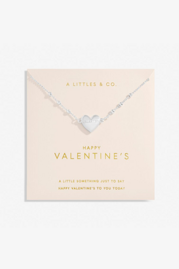 Forever Yours &#039;Happy Valentine&#039;s&#039; Necklace- Silver