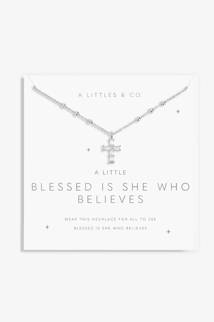 A Little &quot;She Who Believes&quot; Necklace - Silver