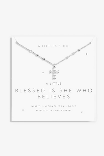 A Little &quot;She Who Believes&quot; Necklace - Silver