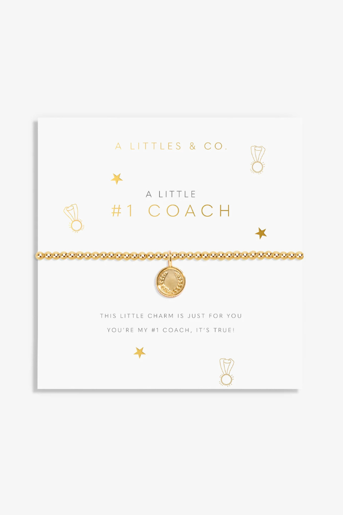 A Little &#039;Number 1 Coach&#039; Bracelet - Gold