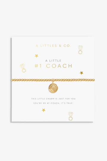 A Little &#039;Number 1 Coach&#039; Bracelet - Gold