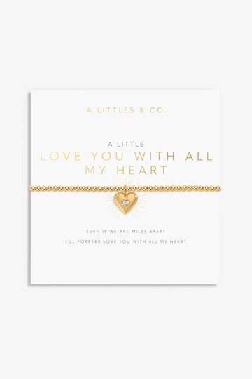 A Little &quot;All My Heart&quot; Bracelet - Gold