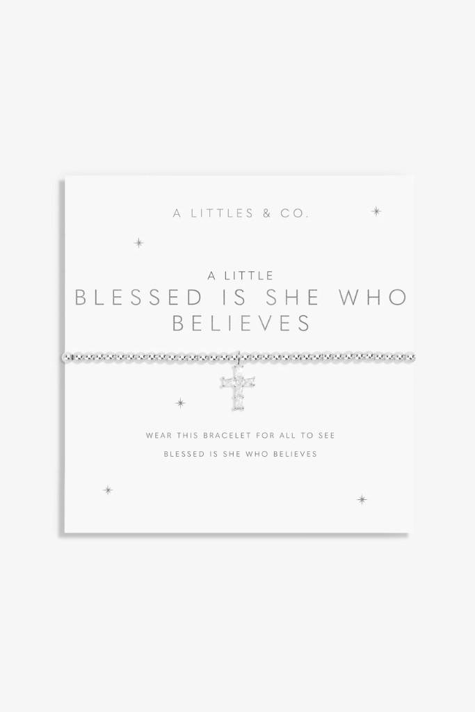 A Little &#039;Who She Believes&quot; Bracelet - Silver