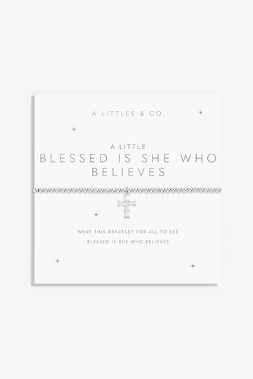 A Little &#039;Who She Believes&quot; Bracelet - Silver