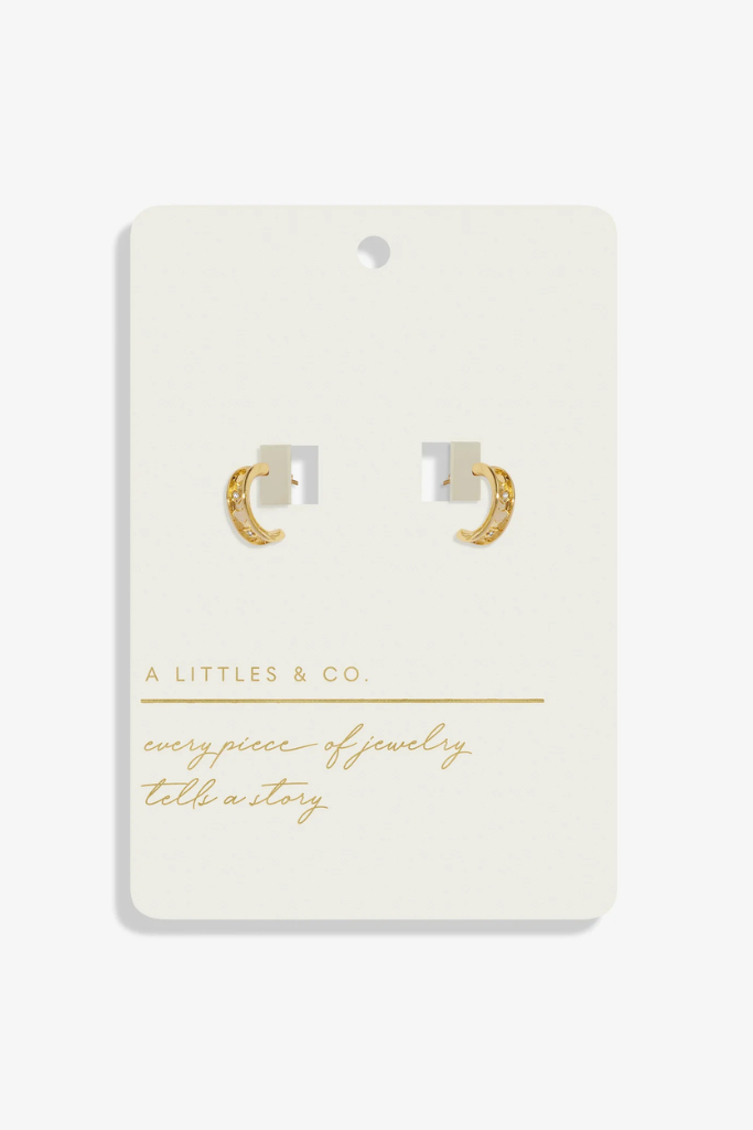 A Little &#039;Style Stories&quot; Barrel Earrings - Gold