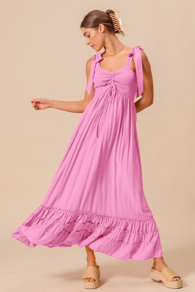 Bless Me Maxi Dress - Pink