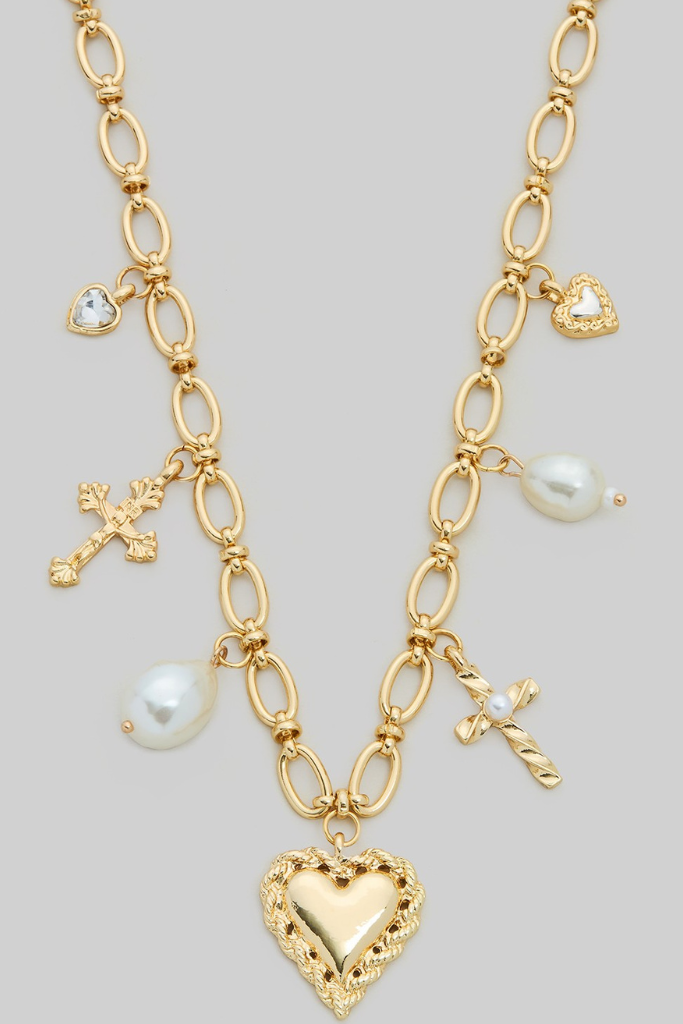 Stassie Charm Necklace - Gold