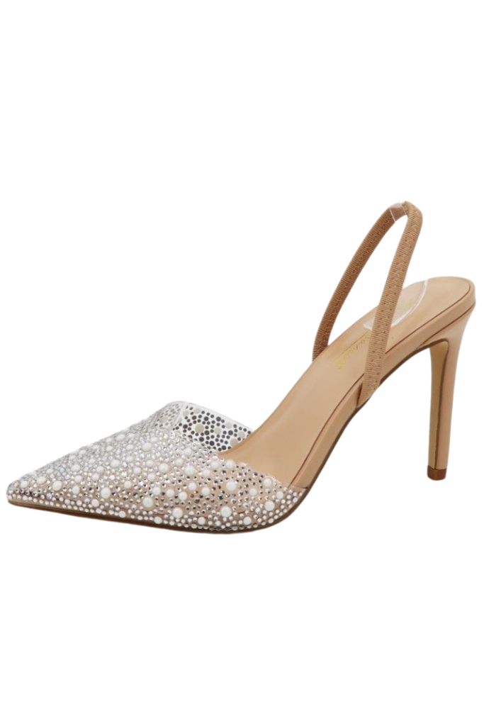 Skylee Pointed Heel - Nude