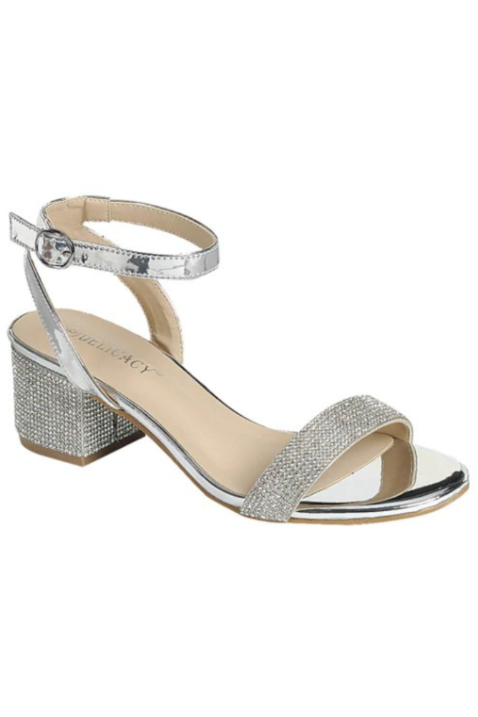 Stardust Sequin Heel - Silver