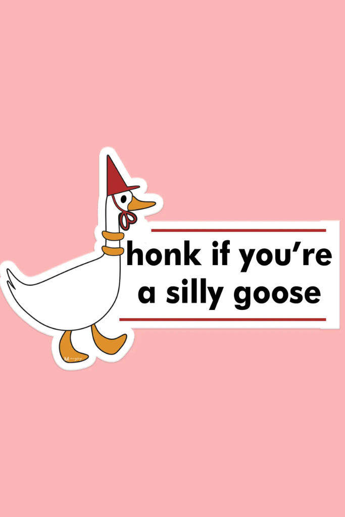 Honk Silly Goose Sticker