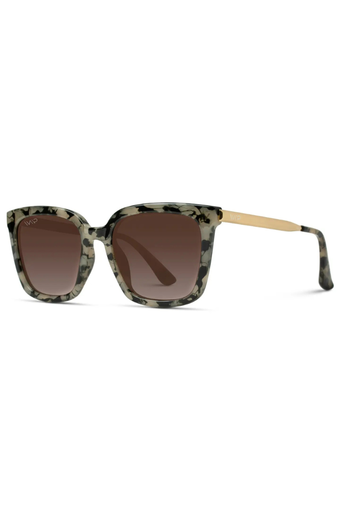 WMP Madison Polarized Sunglasses - Beige/Tortoise