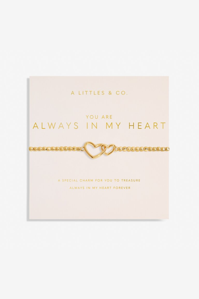 Forever Yours &#039;You Are Always In My Heart&#039; Bracelet- Gold