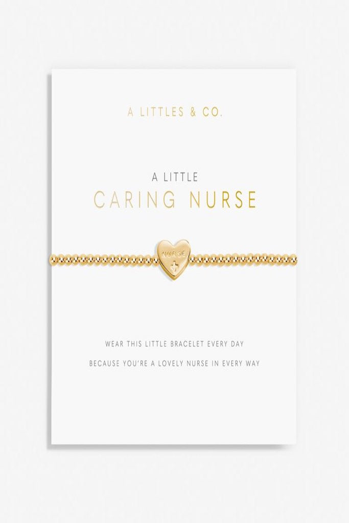 A Little &#039;Caring Nurse&#039; Bracelet- Gold