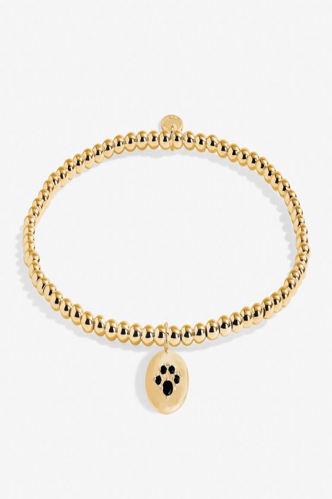 A Little &#039;Paw Print&#039; Bracelet- Gold