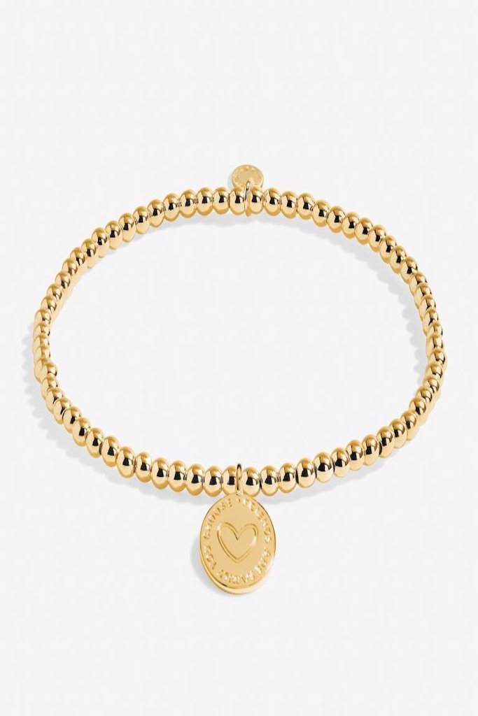 A Little &#039;Friends Are Family You Choose&#039; Bracelet- Gold