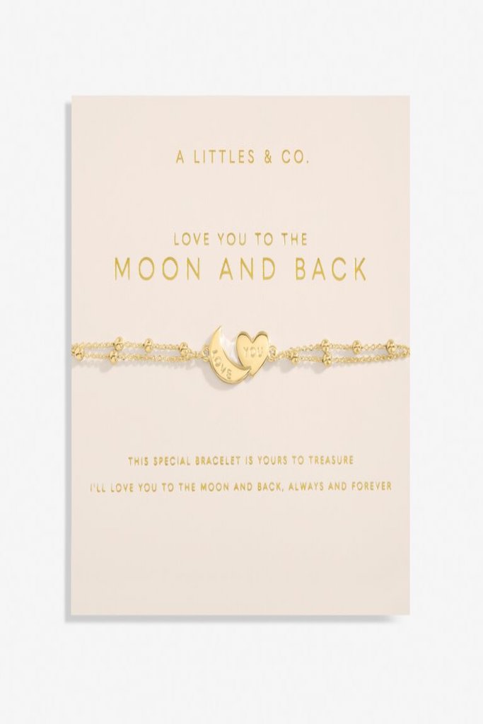 Forever Yours &#039;Love You To The Moon And Back&#039; Bracelet- Gold