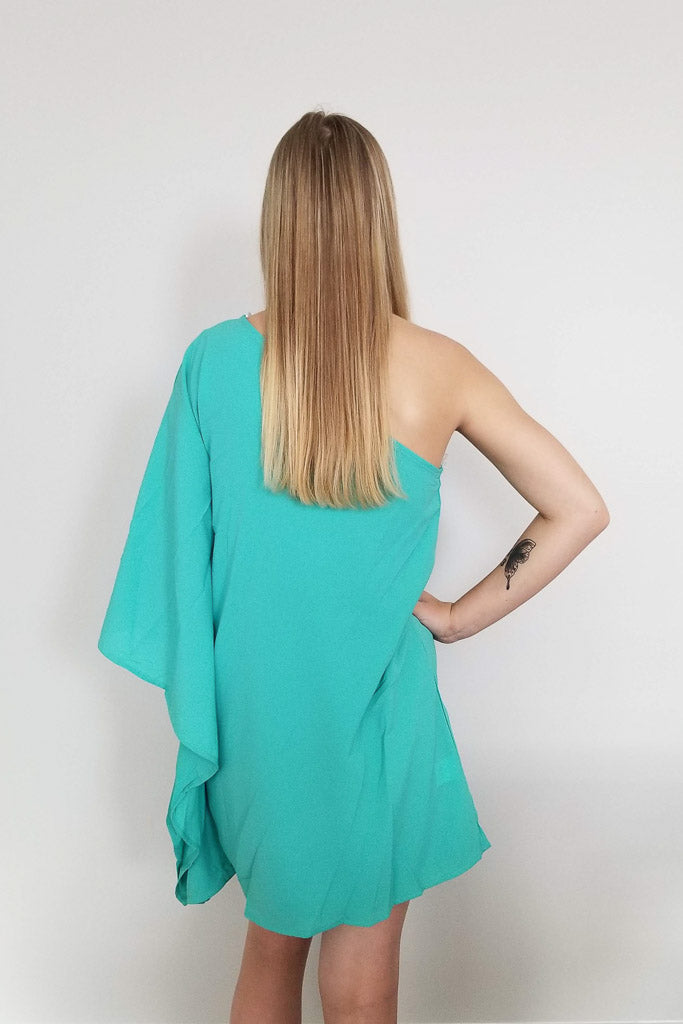 Anna Mini Dress- Teal