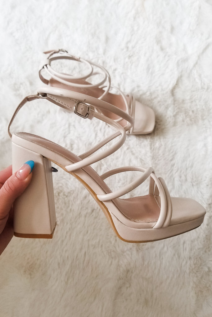 Mellow Platform Heels- Nude