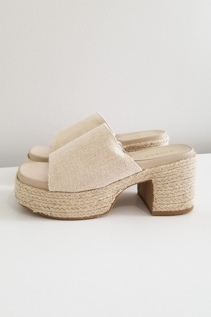 Make Me Blush Chunky Heel - Natural