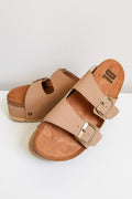 Dirty Laundry Pueblo Suede Platform Sandal- Tan