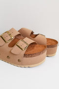 Dirty Laundry Pueblo Suede Platform Sandal- Tan